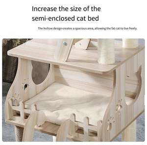 Modern Large Cat Tree Furniture Wool and Rope Condos with Sisal Wall Climbing <b>Shelves</b> <b>Shelf</b> Mounted Cat Perches - Product Image 3