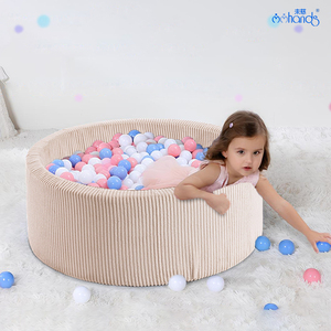 <span class=keywords><strong>Piscine</strong></span> à balles de jeu molles de haute qualité matériaux de fosse à balles rondes écologiques en velours côtelé pour bébé en mousse - Product Image 3