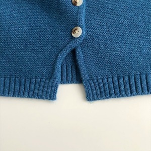 Primavera autunno bambini ragazzi ragazze in tinta unita Casual blu senza maniche canotta gilet lavorato a maglia per bambini - Product Image 4