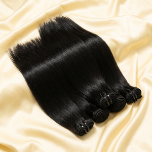 Cabello Virgen Vietnamita al Por Mayor, Trama de Cabello Natural Remy, Liso, con Doble Trama a Máquina, Sin Enredos - Product Image 5