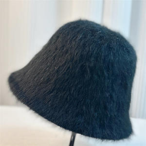Chapeau bob élégant en fausse fourrure <span class=keywords><strong>de</strong></span> lapin pour femme, nouvelle collection hiver, couleur unie, niche, amincissant le <span class=keywords><strong>visage</strong></span>, polyvalent, chapeau bob d'<span class=keywords><strong>eau</strong></span> - Product Image 1