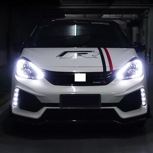 Piezas de automóviles Montaje de faros Retroadaptación Estilo GT Luces de circulación diurna Faros delanteros de lentes LED para <span class=keywords><strong>Honda</strong></span> Fit <span class=keywords><strong>Jazz</strong></span> 2014-2020 - Product Image 2