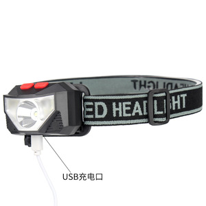 Linterna LED Recargable por USB para Camping, Correr, Senderismo, Luz Blanca Intensa - Product Image 1
