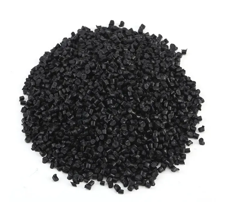 Precio bajo Reciclado HDPE Pellets HDPE Color Negro Materias Primas Recicladas