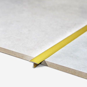 Việt Nam Nhà Máy Chải Vàng T Hình Dạng Nhôm Gạch Trim Biên Giới Sàn Hồ Sơ Cho Sàn Gốm Phụ Kiện - Product Image 3