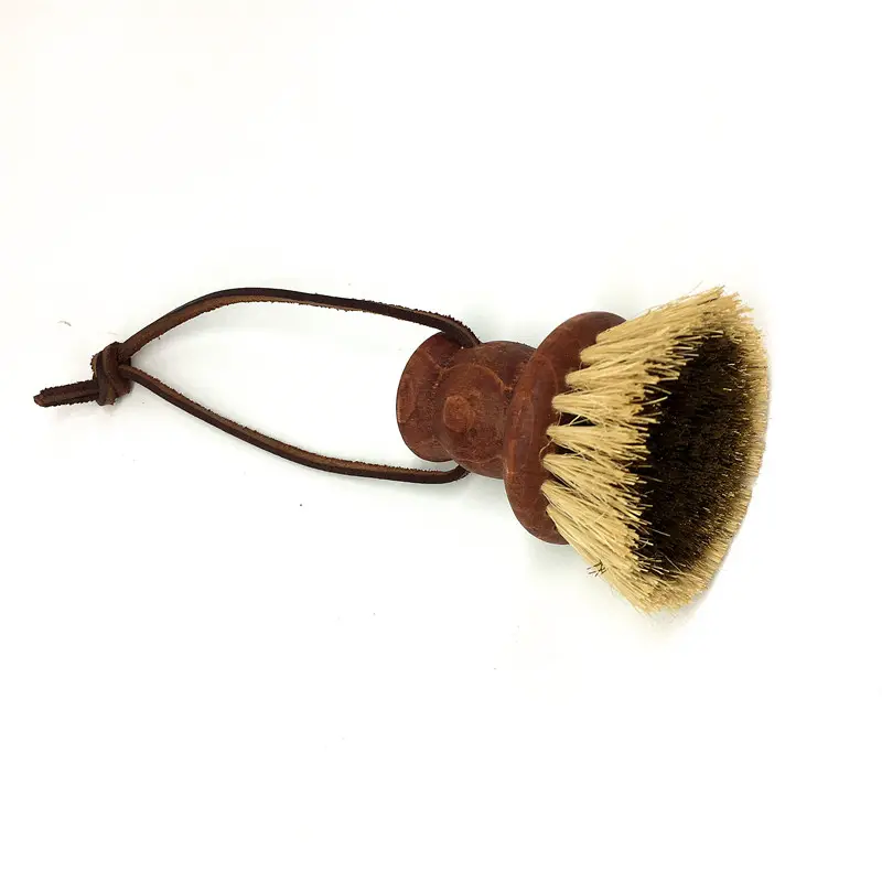 Oil Painted Wood Wire Pot Scratch Brush for Dish Cleaning