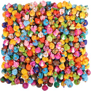 Assortiment de canards en caoutchouc de 2 pouces en vrac pour machine à pinces, jouet de bain, fêtes prénatales - Product Image 4