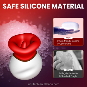 Desirix hạnh phúc hôn 1.0 lưỡi liếm Vibrator mút và rung massager Đồ chơi tình dục 10 Tần số rung kẹp - Product Image 3