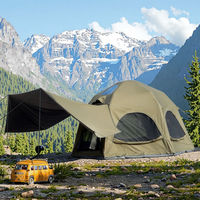 Tente de camping gonflable géante pour 2-3 personnes, imperméable et pare-soleil, idéale pour l'extérieur - Vente en gros OEM