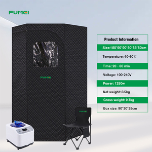 Yeni Tasarım Katlanabilir Spa Buhar <span class=keywords><strong>Sauna</strong></span> Odası Çadırı 1 Kişilik İç Mekan Tam Vücut Taşınabilir Buhar Saunası ve Ocak - Product Image 4