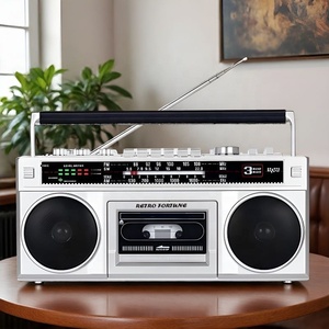 REPRODUCTOR DE MÚSICA RETRO FORTUEN HXD-P6, GRABADOR, REPRODUCTOR DE CÁRTELES TF, REPRODUCTOR DE CÁSSETES, RADIO <span class=keywords><strong>FM</strong></span> AM SW, BOOM BOX - Product Image 3