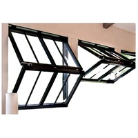 Fenêtre en aluminium italienne Naco avec persiennes intégrées, cadre en aluminium, fenêtres à battants à persiennes