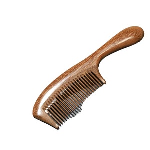 Peine de madera de sándalo rojo, tamaño grande, para masaje, cuidado del cabello, uso doméstico, peine de madera para mujeres, niños y adultos - Product Image 5
