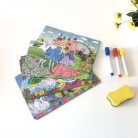 Nouveau Puzzle Créatif Multifonctionnel pour Filles 5 en 1 avec Planche à Dessin 30 36 40 48 Pièces, Jouets pour Enfants
