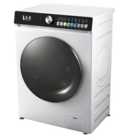 Lave-linge à chargement frontal entièrement automatique 10 kg avec verrouillage enfant, design léger, pompe de drainage et contrôle électronique