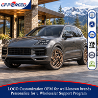 Jantes forgées monobloc directionnelles de haute qualité personnalisées de 21, 22 et 23 pouces en or rose 5x130 pour Porsche Cayenne Urus