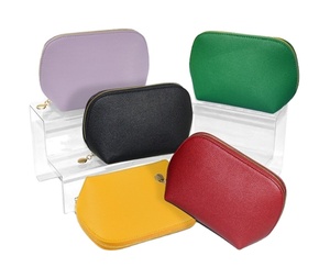 Pochette à maquillage avec fermeture éclair, sac cosmétique en cuir PU, organiseur de maquillage, trousse de toilette de voyage, imperméable, tendance, nouveauté 2024 - Product Image 1