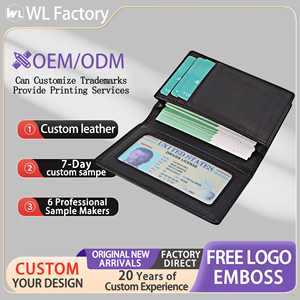 Porte-cartes <span class=keywords><strong>de</strong></span> visite en cuir microfibre anti-RFID pour homme, étui <span class=keywords><strong>de</strong></span> poche avant fin, portefeuille mince – Grande Vente - Product Image 1