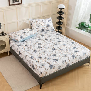 Commercio all'ingrosso 1800 filo di lusso egiziano microfibra lenzuolo stampato floreale Super morbido profondo tasca 4 pezzi Home Hotel - Product Image 6