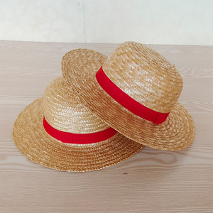 Promotionnel abordable large bord grand bord une pièce Luffy <span class=keywords><strong>Ace</strong></span> <span class=keywords><strong>chapeau</strong></span> été soleil <span class=keywords><strong>chapeau</strong></span> papier paille <span class=keywords><strong>chapeau</strong></span> naturel blé paille - Product Image 3