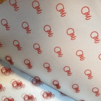 Papier cadeau transparent fin personnalisé avec logo de l'entreprise, papier d'emballage pour vêtements, rouleau de papier
