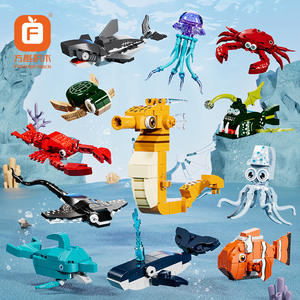 Bloques de Construcción de Animales Marinos Fangcheng FC8153, Juguete Educativo para Niños de 5 a 14 Años, Juego de Mini Ladrillos DIY - Product Image 1