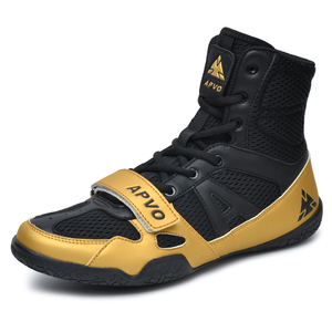 Chaussures de boxe et de lutte d'hiver professionnelles, légères, confortables, antidérapantes, personnalisées en usine, OEM, les plus populaires, bon marché, avec empeigne en PU et semelle en EVA - Product Image 3