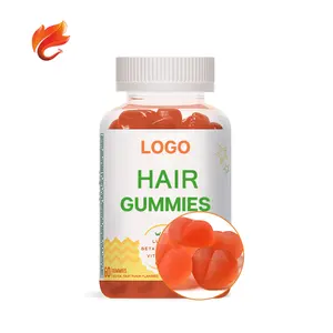 Beauty Dietary Supplements Immune System Booster Custom Bear Shape Vitamins Skin Nail Hair Growth Candy Gummies Women Protein