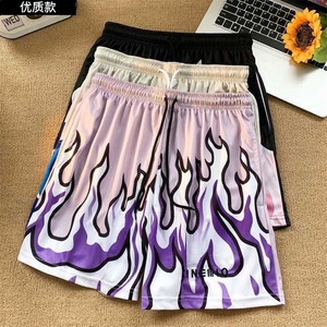 High Quality Solid 5 Inch Casual Streetwear <b>Shorts</b> Custom <b>Pattern</b> Plus Size 100% Polyester Basketball Mesh <b>Shorts</b> for <b>Men</b> - Product Image 2