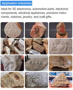 Perfect LASER 20W 30W Small Lightweight Portable 2D 3D Relief Deep Engraving Steel Aluminum Stone Fiber Laser Embossing <strong>Machine</strong> - Product Image 4