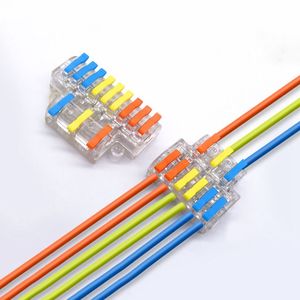 Separador transparente de cableado de resorte de tuerca de palanca de conector de cable de 3 en 6 salidas de 3 en 9 salidas de 2 en 3 en 3 - Product Image 6