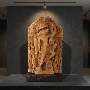 Statue ancienne de Nar Varaha Vishnu du Xe siècle, Avatar du sanglier, Réplique de l'art du temple hindou, Décoration religieuse - Product Image 3