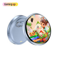 Gamegaga J E87 - Insignia Inteligente con Pantalla Táctil HD de 1.7 Pulgadas, Visualización de Fotos, GIFs y Videos Personalizados con Pin Electrónico BT 5.0 para Regalo