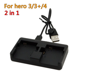 Xueren Hot universel <span class=keywords><strong>double</strong></span> <span class=keywords><strong>chargeur</strong></span> AHDBT-301 / 302 / 201 et batteries AHDBT-401 pour caméras d'action <span class=keywords><strong>GoPro</strong></span> HD HERO3/3 +/4/5/6 - Product Image 5