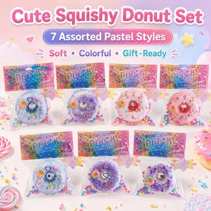 Juguete Blandito en Forma de Donut con Perlas y Chispas, Juguete Antiestrés Suave para Niños de 8 a 13 Años, Unisex, Logotipo Personalizado Disponible - Product Image 5