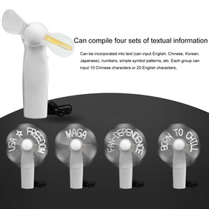Quạt đèn LED mini cầm tay, có thể tùy chỉnh văn bản, hiển thị đèn nháy, dùng làm quà cưới, quà tặng khách mời - Product Image 5