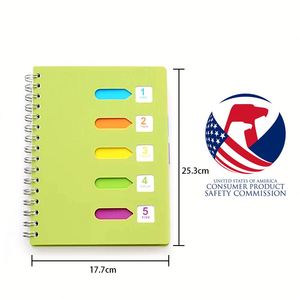 Hot Selling Products A5 /B5 Eco Friendly Durable 120 Sheet <b>Spiral</b> Diary Office Colorful <b>Notebook</b> - Product Image 2