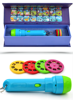 DREAMS'LIGHT Lampe torche porte-clés projecteur avec 4 films de projection, autonomie de 4 heures, interrupteur à bascule, amusant pour les enfants