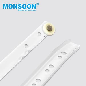 Phụ kiện nội thất tủ bếp Nylon bánh xe đường sắt RUNNERS 250mm-600mm sơn tĩnh điện Con lăn ngăn kéo Slide cho nhà bếp - Product Image 3