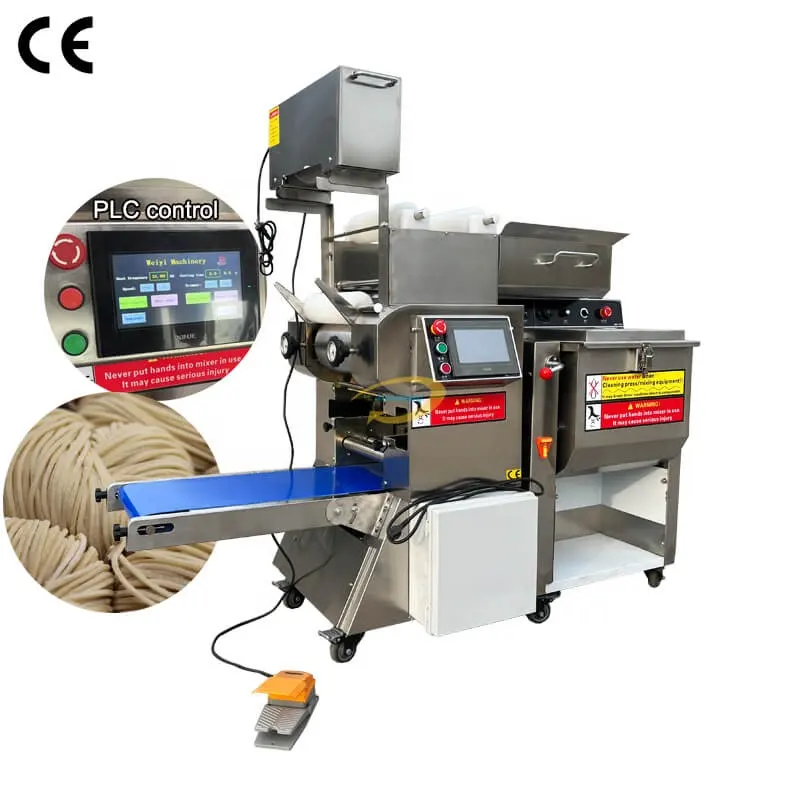 Macchina per la produzione di noodle freschi macchina automatica per la produzione di noodle da 80 kg/h macchina per la produzione di noodle ramen comersall
