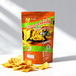 Sachet refermable en plastique alimentaire imprimé sur mesure avec feuille d'aluminium pour en-cas, aliments cuits et soufflés - Product Image 2