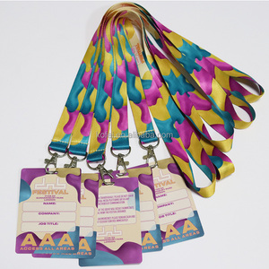 Kofei ID thẻ hai bên in ấn Polyester khuyến mãi dây buộc với vật liệu chất lượng cao được thực hiện cho các sự kiện sử dụng - Product Image 1