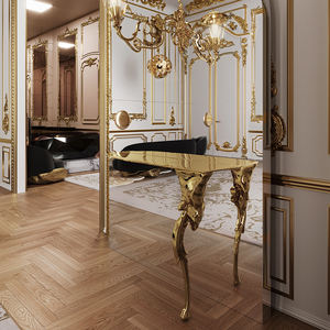 Moderno minimalista portogallo specchio di lusso <span class=keywords><strong>ingresso</strong></span> tavolo in metallo Villa soggiorno <span class=keywords><strong>ingresso</strong></span> <span class=keywords><strong>casa</strong></span> decorazione Console - Product Image 3