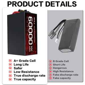 ドローンおよびVtol固定翼用の長時間60000mah 10C 88.8V 24Sドローンバッテリー半ソリッドステートバッテリー - Product Image 5