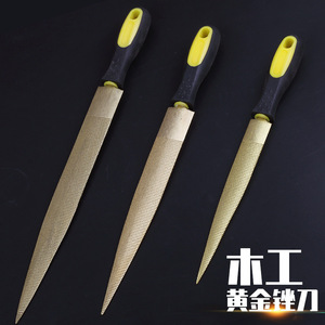 ตะไบงานไม้แบบแบน 250 มม. ตัดเรียบ สำหรับงานช่างไม้ ชุดตะไบสีทอง - Product Image 1