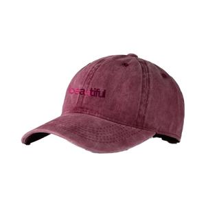 Gorra de béisbol de 6 paneles Lisa vaquera lavada sin estructura vintage al por mayor, logotipo de letra bordado personalizado, tamaño ajustable para deportes - Product Image 5