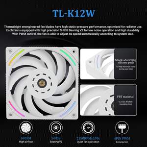 Thermique-droit FROZEN VISION 360 ARGB V2 2.88 "LCD Écran Support Vidéo GIFs DIY pour AM5/AM4 & LGA1700/1851 CPU <span class=keywords><strong>AIO</strong></span> Cooler - Product Image 3