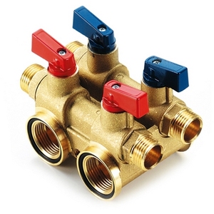Collettore con chiave 3/4 - 16 X 1/2 per valvole di riempimento a 2 vie in teflon - Product Image 1