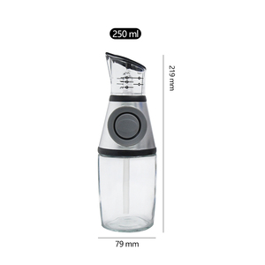 Vendeur chaud 250ml 500ml grande capacité bouton <span class=keywords><strong>verre</strong></span> bouteille d'huile en plastique bouteille d'huile absorbante bouteille d'huile mesurable - Product Image 3