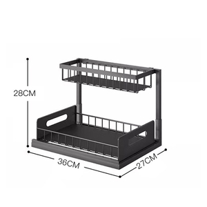 Kitchen <strong>Under</strong> <strong>Sink</strong> <strong>Storage</strong> <strong>Bathroom</strong> <strong>Under</strong> Sliding Cabinet Basket Organizer 2 Tier <strong>Under</strong> <strong>Sink</strong> Organizers and <strong>Storage</strong> - Product Image 6